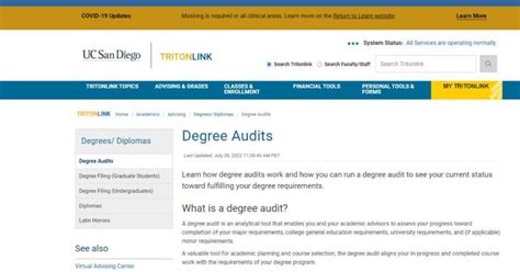 degree audit ucsd